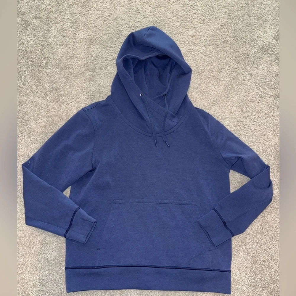 Lululemon Women’s Size 10 Navy Blue Hoodie Pullover Sweatshirt - Picture 1 of 6